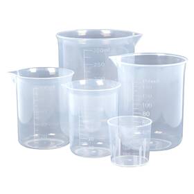 Jasperkino-0478 Jasperkino 718653638388 5 Pack Plastic Measuring 30 Ml 50 100 150 300 Transparent