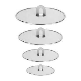Jbesuhi 2025122903 4 Pack Stainless Steel Grease Splatter Screen Set - Normal Silver