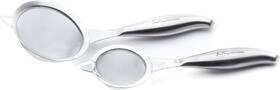 Jean-patrique 060619850712 Stainless Steel Tea Strainer Sifter For Baking - Set Of 2 Fine