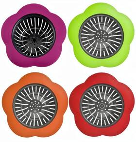 Jianyi 711931650904 Kitchen Sink Strainer 4pcs Silicone Large Wide Rim 4.5 Inch Diame