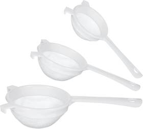 1wmvmqe5u Jjunw 628480 1 3 Pcs Plastic Nylon Mesh Strainer Colander With Handle Small Fine White