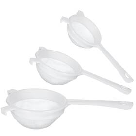 3jcqiahh Jjunw 628480 1 3 Pcs Plastic Nylon Mesh Strainer Colander With 20.5 10cm White