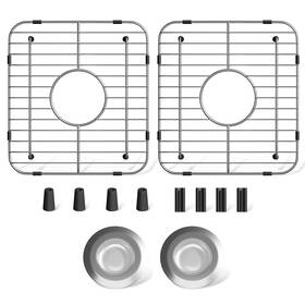 Jkxoo 717023063188 2pack Sink Protectors For Kitchen 13 Inch X 11-5/8 304 Stainless Steel
