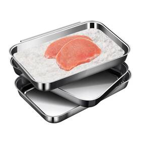 Bxgtp-20231224 Jmusttbo 3pcs Stainless Steel Breading Pans Set Interlocking For Chicke