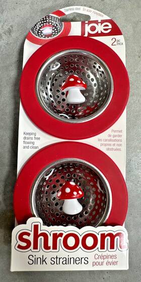 Joie 067742319111 Mushroom Sink Strainers 2 Pc