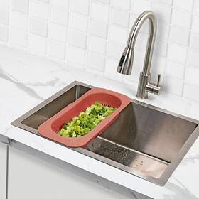 35500 Joie Expandable Sink Colander Fits Most Standard Sinks Expands To 17in Terra 35500 Joie Expandable Sink Colander Fits Most Standard Sinks Expands To 17in Terra