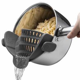 Jomoks 659962115118 Silicone Clip On Strainer For Pots Heat Resistant And Adjustable Vegetable Ri