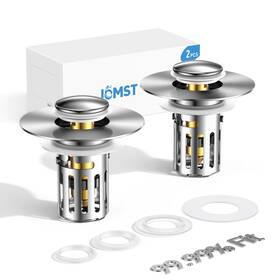 Glq-03003 Jomst Bathroom Sink Stopper All Metal Drainhair With Removable Stainless S