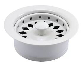 Jones Stephens 717510030013 Push-in Kitchen Garbage Disposal Assembly In Polar White