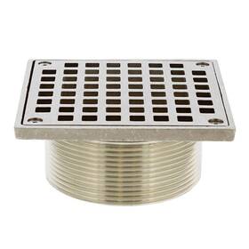 D60962 Jones Stephens Drains And Drain Part 3-1/2 Inch Ips Brass Spud With 5 Square Strainer