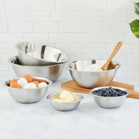 Joyjolt 810071426056 Stainless Steel Food Kitchen Mixing Bowl - Set Of 6