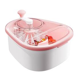 Joymoop Joyloop-3s-p-jm Fruit Washer And Spinner With Brush Large Cleaning Bowl For Fruits