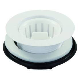 Jr Products 756815950152 95015 Strainer With Threaded Basket - White