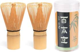 Jw-bbl02tz Jul Wind Matcha Whisk - 2-pack Bamboo Set Handcrafted Two-pack Yellow