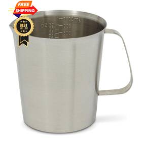 Juvale 194425207769 4-stainless Steel Metal Measuring Cups 5.15 In Height Stainless