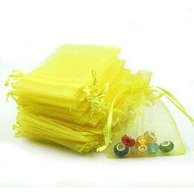 Gift-wrap-bags-01-10 Jwsqmc 4x6 Inch Organza Gift Bags With Drawstring For Jewelry Candy Set Of 100 Yello