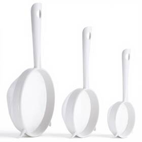 5354blsb4647 Jxiwfvl 3 Pcs Plastic Fine Mesh Strainer Set With Handle Nylon Sieve Food Col