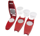 17200 K8969 Genius Nicer Dicer Fruit Vegetable Cheese Cutter Red