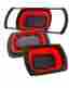 Ka-100-2 Kitchen Addicts Collapsible Colander Over-the-sink Silicone Space Saver Red Blk 646437185127