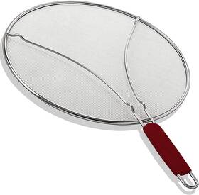 Kafoor 797716555480 13 Inch Grease Splatter Screen For Cooking Stainless Steel Oil Inches Red