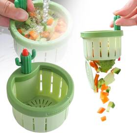 256266 Kamoji Cactus Multifunctional Kitchen Sink Drain Strainer With Self-cleaning Filter