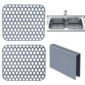 Bhd001 Kamrexi 3 Pack Sink Mat And Saddle Set With Pre-cut Drain Holes For Kitchen
