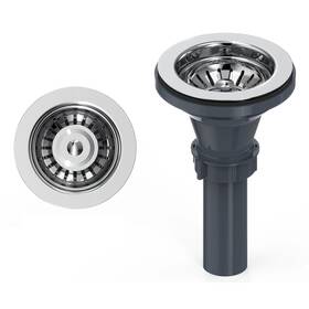 Asd01 Kanary Kitchen Sink Drain Assembly With Drains 3-1/2 Inch Ball-lock Rubber Stopper Asd01 Kanary Kitchen Sink Drain Assembly With Drains 3-1/2 Inch Ball-lock Rubber Stopper