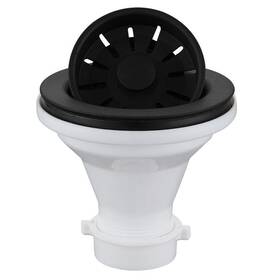 Karran 814038022183 Kitchen Sink Basket Strainer Plastic Construction And Corrosion Resistance Black Karran 814038022183 Kitchen Sink Basket Strainer Plastic Construction And Corrosion Resistance Black