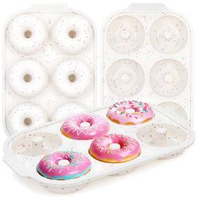 B0f6y9jc6c Kashme 3 Pcs Silicone Donut Pan Nonstick 6-cavity Bagel Molds Metal Reinforced
