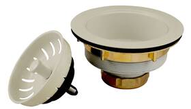 K1439bsq Keeney 046224049586 Deep Thread Cast Brass Kitchen Sink Strainer 3.5-inch Opening Biscuit