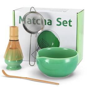 Mtwh-001 Kelduemi Matcha Whisk Set 5 Pcs 18oz Bowl With Thoughtful Spout 100% Natural