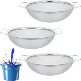 3034olxp2230 Kenaeooe 3-pack Stainless Steel Fine Mesh Paint Strainer 14 Inch Large With Dua