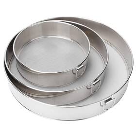 Kikyo 399461714528 Flour Sieve 3pcs Stainless Steel Round Mesh Sifter Strainer Bak Inch