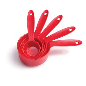 King Arthur 50650k Baking Company Lightweight Measuring Cups Bpa- 5-piece Set Red