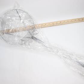 Wka-8 King Kooker 36 Inch Heavy-duty Nickel Plated Wire Mesh Skimmer With 9 Bowl