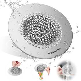 Kinglisting 711181746020 Kitchen Sink Drain Strainer Flippable Mesh Wokdada 304 Stainless