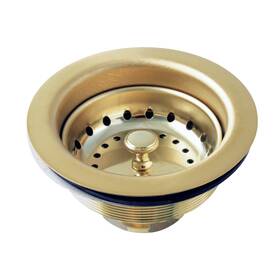 K121bpb Kingston Brass 196507017839 Fresno 3-1/2 Inch Stainless Steel Kitchen Sink Basket Strainer Polis