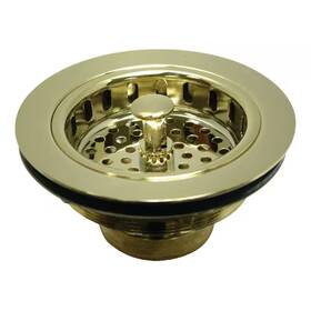 Kingston Brass 313102629629 Made To Match 4.5 Inch W Kitchen Sink Basket Strainer In Polished Kingston Brass 313102629629 Made To Match 4.5 Inch W Kitchen Sink Basket Strainer In Polished