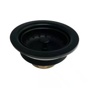 Kingston Brass 445046940942 Tacoma 4-1/2 Inch Stainless Steel Kitchen Sink Basket Strainer In Matte Black Kingston Brass 445046940942 Tacoma 4-1/2 Inch Stainless Steel Kitchen Sink Basket Strainer In Matte Black