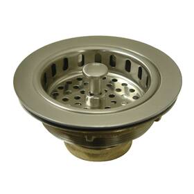 Kbs1008 Kingston Brass 663370028960 Cast Heavy Duty Basket Strainer 4-1/2 Inch Brushed Nickel