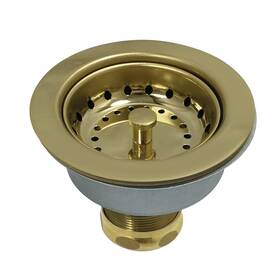 K112pb Kingston Brass 663370815461 Tacoma Kitchen Sink Basket Strainer Polished 4.44 X 3.81