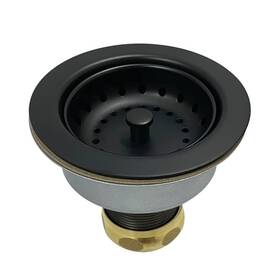 K112mb Kingston Brass 663370815478 Tacoma Kitchen Sink Basket Strainer Matte Black 4.44 X 3.81