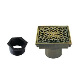 Bsf9771ab Kingston Brass Watercourse Scroll 4 Inch Square Grid Shower Drain Anti