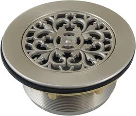 Kingston Brass Bsft4138 Watercourse 4-1/4 Inch Round Shower Base Drain