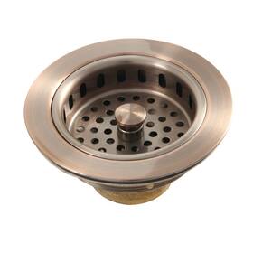 Kbs1006ac Kingston Brass Kitchen Sink Basket Strainer Antique Copper