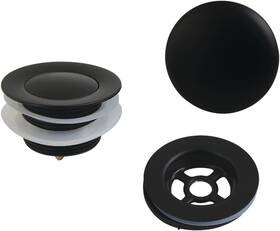 Vtdetrim0 Kingston Brass Trimscape Toe Touch Tub Drain Trim Kit Overflow Black