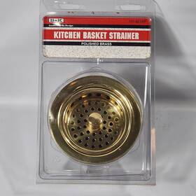 131-821rp Kitchen 131-805rp B&k Polished Brass Basket Strainer 4 1/2 Inch Flange Diameter New