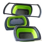 Kitchen Addicts Colander Sink Drainer Storage Dish Rack Holder Tray Silicone Strainer Counter 646437185110