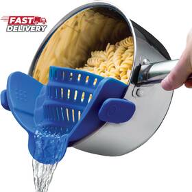 Kitchen Gizmo 445006084082 Snap Nft Strain - Silicone Clip-on Strainer For Pots Pans And Bow