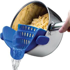 Kitchen Gizmo 445041639698 Snap Nft Strain - Silicone Clip-on Strainer For Pots Pans And Bow